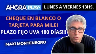 💥CHEQUE EN BLANCO O TARJETA PARA MILEI QUIÉNES DEFINEN PLAZO FIJO UVA A 180 DÍAS QUÉ HACER [upl. by Bendicty]