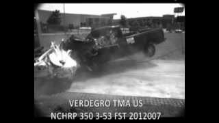 Verdegro TMA US crash test NCHRP 350 353 [upl. by Jabin]