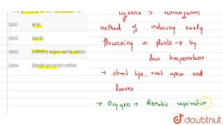 The process of vernalisation is  12  Plant Growth and Movements  BIOLOGY  DINESH PUBLICATIO [upl. by Ultan]