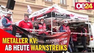 Kollektivvertrag Metaller Streiken [upl. by Mima]