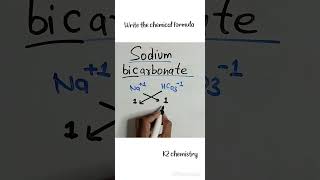 write the chemical formula for sodium bicarbonate l sodium bicarbonate formula l [upl. by Oilasor]