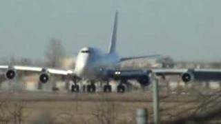 Air France 747400 departs YUL on runway 24L [upl. by Ennayd]