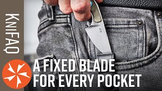 KnifeCenter FAQ 137 Is That A Fixed Blade In Your Pocket [upl. by Eirahcaz]