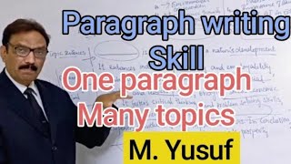 How to write a paragraph one paragraph many topics how to improve writing skill [upl. by Iderf466]