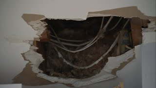 WOW Family in shock after ice crashes through roof It was like an explosion [upl. by Okia464]