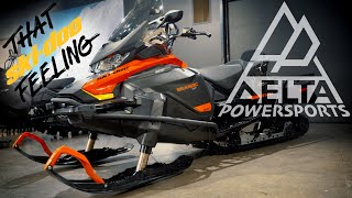 2021 SkiDoo Skandic WT 600 ACE With Linq Accessories Full Walk Around and Test Drive [upl. by Nanreik]