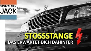 Abbau der Stossstange im Rahmen der Rostsuche Mercedes CKlasse W202 [upl. by Lerrej]