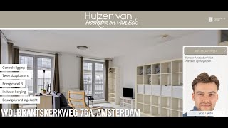 Te koop Wolbrantskerkweg 76A Amsterdam  Hoekstra en van Eck Makelaars  Méér Makelaar [upl. by Lowenstern]