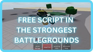 NEW THE STRONGEST BATTLEGROUNDS SCRIPT  SUIRYU MOVESET  FREE SCRIPT GUI MOBILE amp PC [upl. by Wanyen540]