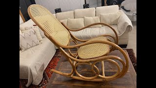 Restauração de Cadeira de Balanço Thonet Nº4 Bentwood rocking chair restoration [upl. by Ahseyi120]