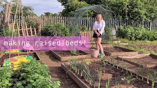 More Raised Beds amp Pond Reveal 😱  Allotment Vlog 🐌 Ep18 🐌 [upl. by Minnaminnie]