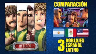 Metegol 2013 Comparación de 3 Doblajes Latinos  Idioma Original y Redoblajes  Español Latino [upl. by Cirre]