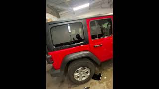 20 Carbon Ceramic Window Tint Jeep Wrangler [upl. by Ellenohs]