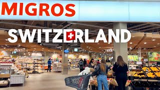 🛒Food Prices in Switzerland 🇨🇭MIGROS Supermarket  Shopping Guide [upl. by Lissner]