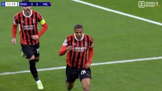 Malick Thiaw Goal Real Madrid vs AC Milan 01 Goals and Extended Highlights [upl. by Randene]