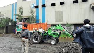 Deutz Fahr Agromaxx 55HP loader demo verses JCB Mr Pramod Gavande [upl. by Zoeller]