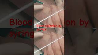 Blood collectionBlood collection syringeBlood drowing procedure youtubeshorts ytshorts [upl. by Eillek]