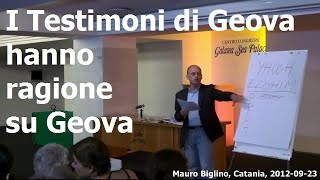 i Testimoni di Geova hanno ragione su Geova  Biglino [upl. by Pickens]