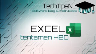 Excel  Oefententamen HBO [upl. by Simah]