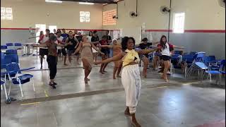 Oficina de Dança Afro coreografia pérola negra professora Joice dancaafro novembronegro [upl. by Sadnalor]