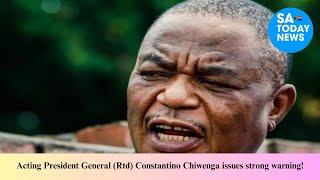 Acting President General Rtd Constantino Chiwenga issues strong warning [upl. by Kissner]