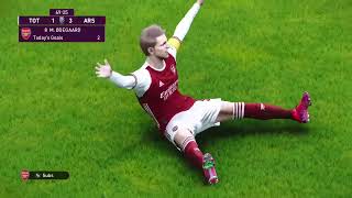 PES 2021  Insane Odegaard brace in North London Derby [upl. by Adnama496]