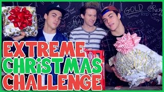 EXTREME CHRISTMAS CHALLENGE w THE DOLAN TWINS [upl. by Ahel206]