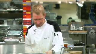 Hells Kitchen S07E12  Chef Scott Rips Ben A New AHole Uncensored [upl. by Marler]