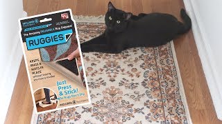 Ruggies Rug Gripper Product Review  Cats And Rugs [upl. by Dorr]