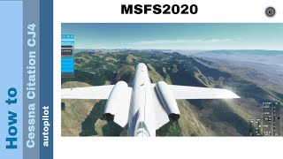 Flight Simulator 2020  How to  Cessna Citation CJ4  ILS approach [upl. by Renmus]