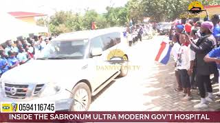 THE PRESIDENT ARRIVAL AT SABRONUM IN THE AHAFO ANO SOUTH EAST election ghana [upl. by Aivatan]