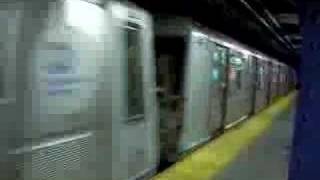 R40 Slant B train leaving 7th Avenue [upl. by Maclay693]