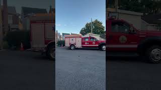 New Cumberland Fire QRS 10 backing in after getting food [upl. by Ahsad991]