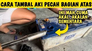 CARA SINGKAT TAMBAL AKI PECAHRETAK BAGIAN ATAS TIDAK SEMUA BAGIAN AKI BISA DI TAMBAL YA [upl. by Ytnom389]