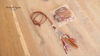 Extrait vidéo tutoriel création dun sautoir Dreamcatcher [upl. by Sancho633]