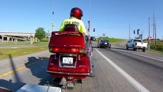 goldwing gl1500 view from trailer cam in missouri [upl. by Blisse]