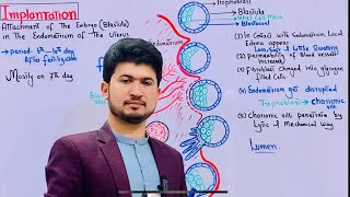 Implantation of early embryo class 12 biology MDCAT Biology [upl. by Trescott]