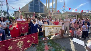 Espirito Santo Churchs Spectacular Procession In Fall River Ma  2024 [upl. by Kinsler]