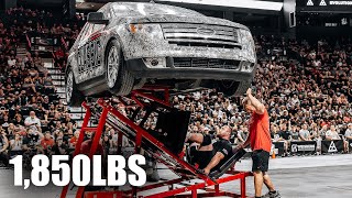 2023 STRONGEST MAN ON EARTH CAR LEG PRESS FULL EVENT  1850lbs [upl. by Ivana554]