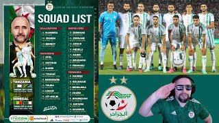 🚨 LISTE DES 25 DE BELMADI  SENEGAL  ALGERIE amp ALGERIE TANZANIE  CAN 2023 FOOTBALL  AMICAL [upl. by Melvena]