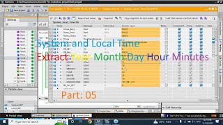 TIA Portal Extract Date and Time in Year Month Day Hour Minutes Seconds Nanoseconds [upl. by Allesiram]