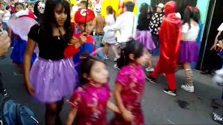 Comparsa infantil de toltecas  las máscaras  carnaval Iztapalapa 2024  La J  Niños  Músicos [upl. by Cutlerr102]