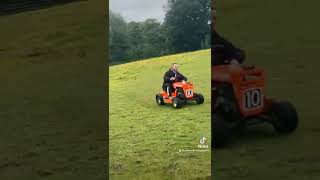 Racing lawn mower test drive [upl. by Hanway]