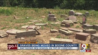 Graves being moved in Boone County [upl. by Etnaud]