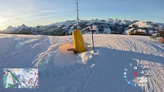 Gstaad 4K POV fast ski run Saanerslochgrat  Saanenmöser [upl. by Marena]