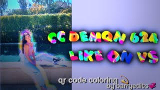 Coloring Demqn 624 like on video star qr code cc 💫 Like mbl’s on video starcc like ae on vs [upl. by Lsil]