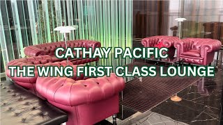 LOUNGE TOUR Cathay Pacific The Wing First Class Lounge Hong Kong [upl. by Wachtel719]