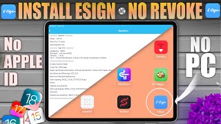 Install IPA on iPhone No PC No Revoke  eSign iOS Solution [upl. by Annayrb]