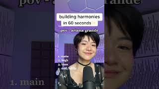 Building Harmonies in 60 seconds  pov shorts [upl. by Arand]