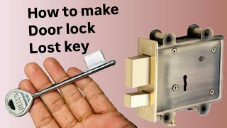 How make Old door lock lost key👍 detail explanation [upl. by Delaine584]